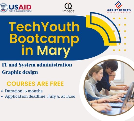 USAID Mary welaýatda «TechYouth Bootcamp» maksatnamasyny herekete geçirýär